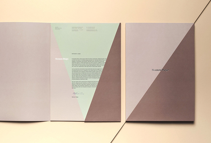 Mamen Diego by Atipo #brand design #stationery #colourful