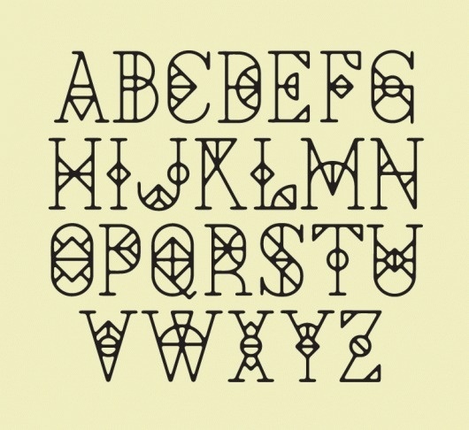 Framework - David Mcleod #geometric #typography