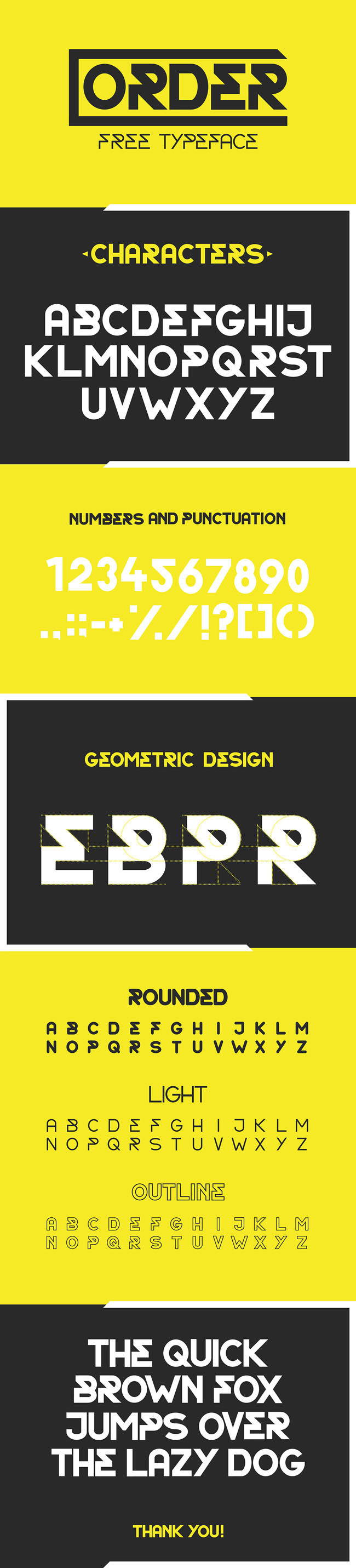 Order Free Display Font