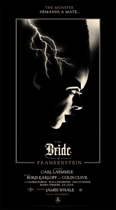 Mondo: The Archive | Olly Moss The Bride of Frankenstein, 2012 #movie #poster