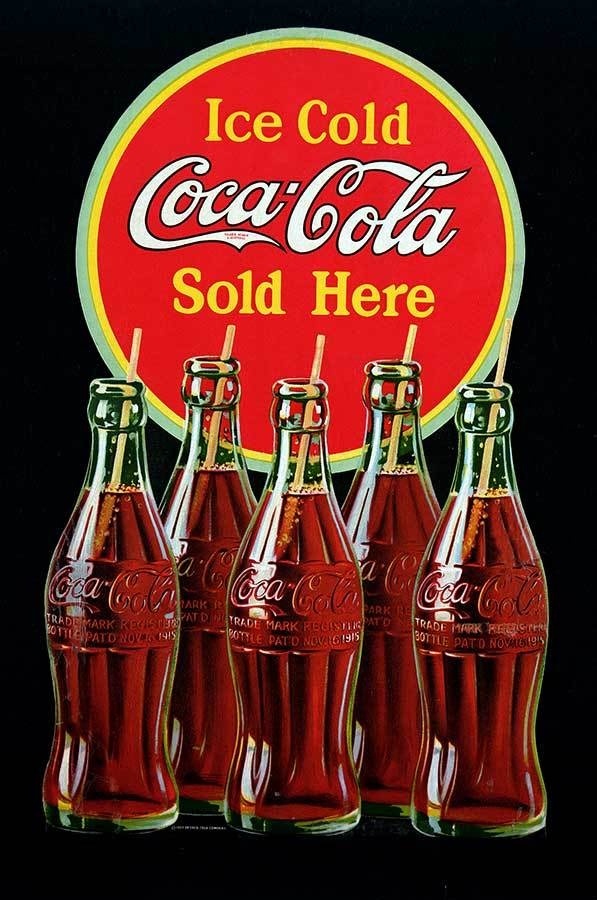 58 Vintage Ads Featuring the Coca-Cola Bottle: The Coca-Cola Company #coke #bottle #coca-cola #classic #retro #glass #vintage #ad #typography