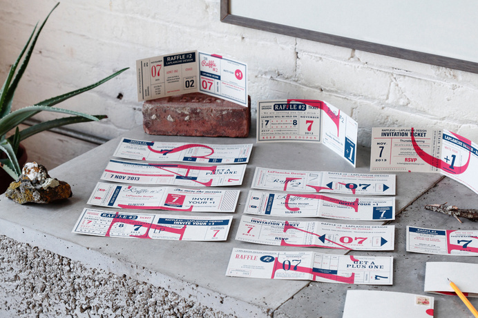 LaPlanche Design | Raffle #save #invitation #date #print #the #screen #poster #raffle