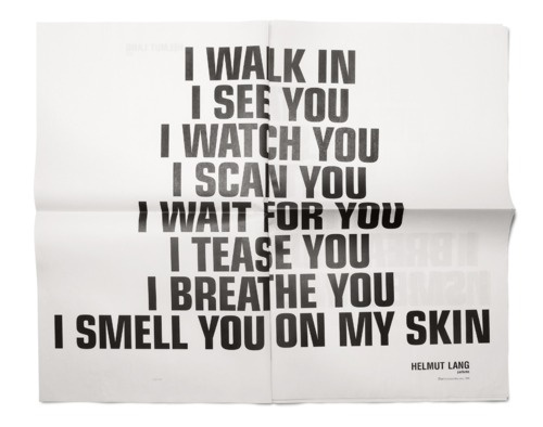 heaven can wait: I smell you on my skin #white #jenny #helmet #black #holzer #and #type #lang
