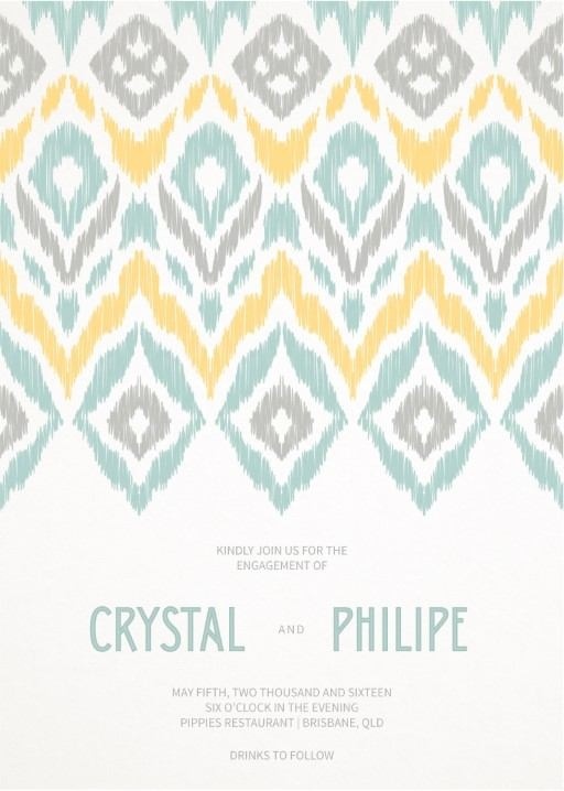 Mint Peacock - Engagement Invitations #paperlust #weddinginvitation #weddinginspiration #weddingstationery #engagement #engagementinvitatio
