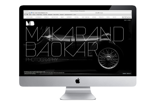 Makarand Baokar Photography Website on the Behance Network http://makarandbaokar.com/ #interactive #shtml #print #design #black #clean #website #photography #identity #gray #web #foil