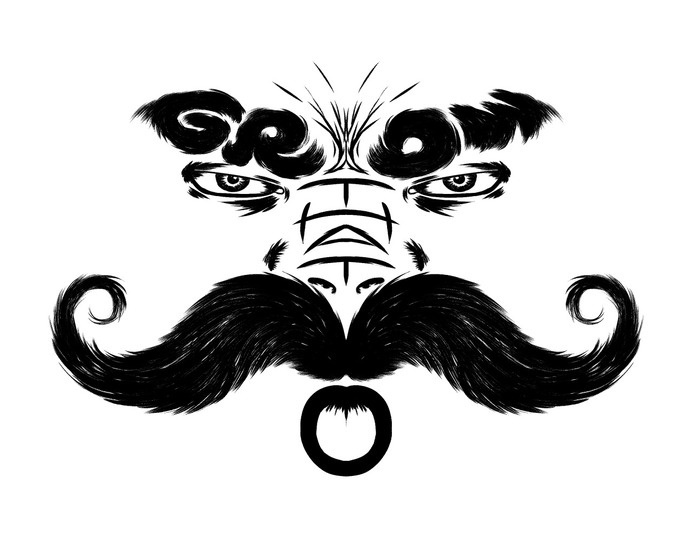 Grow that Mo!!! #white #typography #black #hair #grow #illustration #and #man #face #anger #moustache