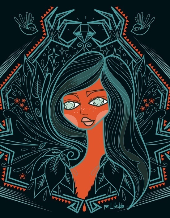 illustration 00123 #3 #illustration #colors #girl