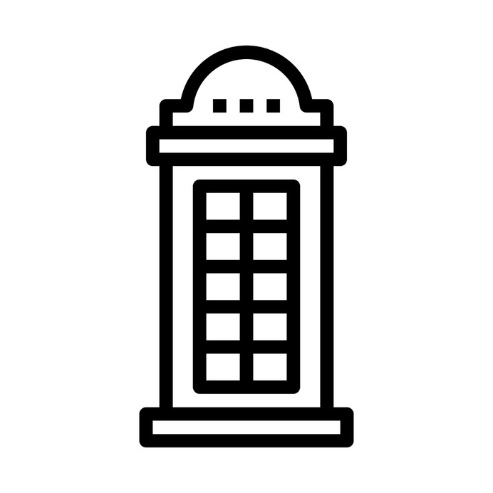 See more icon inspiration related to telephone box, phone booth, phone call, communications, box, telephone and technology on Flaticon.