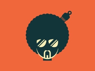 Afrohead_logo_exploration #design #retro #illustrations #minimal #afro #character