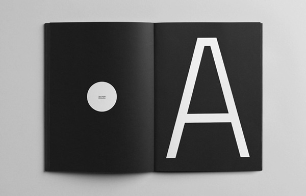 Prahran Mission #letters #white #bold #black #clean #monochrome #and #brochure