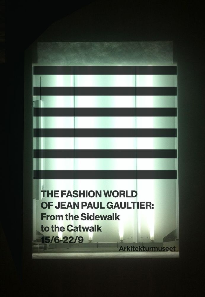 Arkitekturmuseet- Jean Paul Gaultier by Kristofer Gullard Lindgren #poster #typography