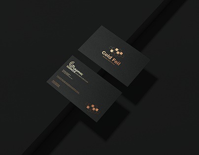 Free Gold Foil Business Card Mockup PSD Vol 2