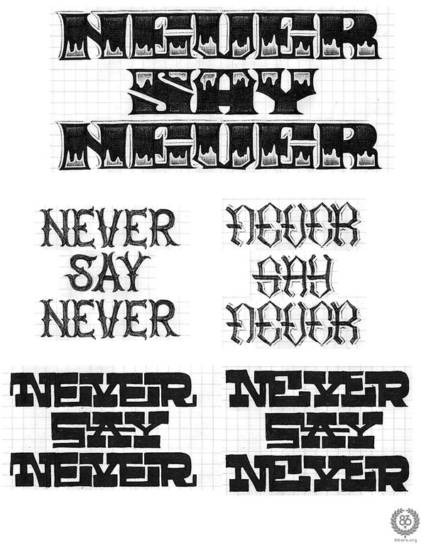 Desired Hearts × 86era Tees — "Pursue Your Passions" on Typography Served #type #design #graphic #logos
