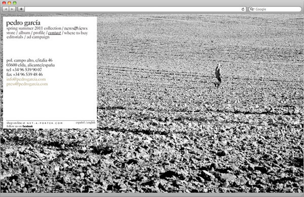 Pedro García #cla #garcia #design #graphic #website #se #barcelona #fashion #pedro