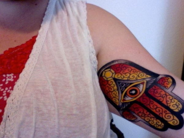 30 Cool Hamsa Tattoo Ideas with Meanings #ideas #tattoo #hamsa