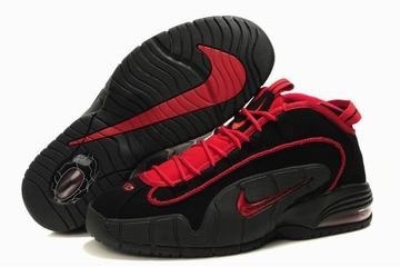 Nike Penny 1 Men Black/Red Basketball Shoes #shoes