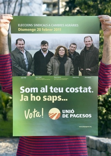 UNIÃ" DE PAGESOS CAMPAIGN on the Behance Network #branding #campaign #direction #poster #art #politics