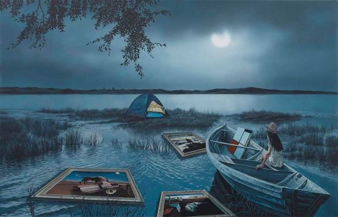 A Floating World: Surreal Acrylic Paintings by Lai Shengyu and Yang Xiaogang
