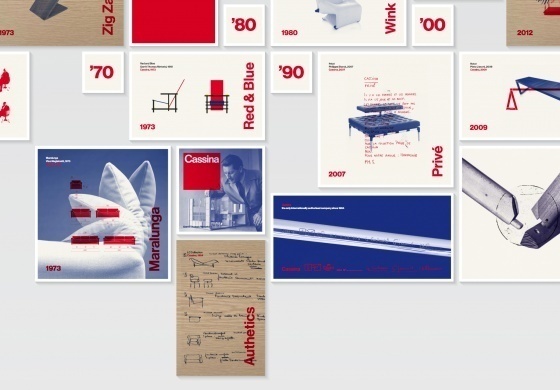 Cassina timeline on Behance #print #branding