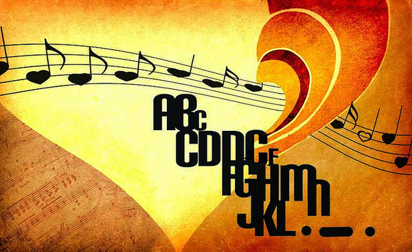 tipofonia | Flickr #heart #illustration #music #typo #typography