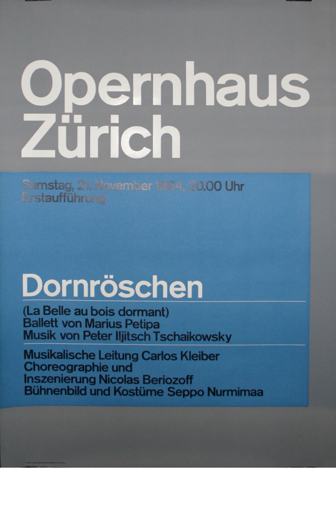Josef Müller-Brockmann DORNROSCHEN [ 128CM X 90CM ] via www.blanka.co.uk
