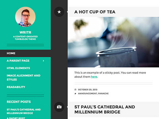 20 Free Stylist Typographic Wordpress Themes #wordpress #theme #typography