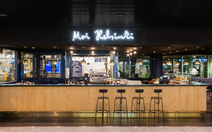 Moi Helsinki by Bond, Finland #interior #illustration #brand #type #identity #environmental
