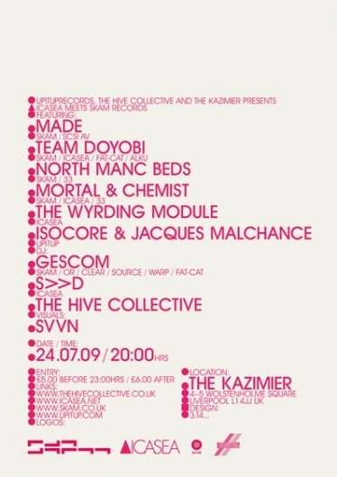 ∆ICASEA: ∆ EVENT : Liverpool 24/07/2009 #flyer