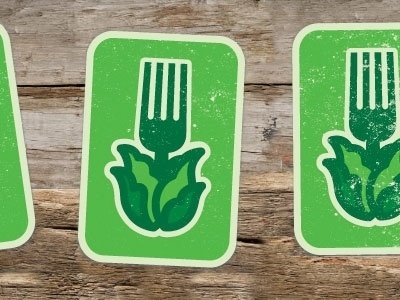 Dribbble - Growfood by gil shuler #carolina #cabbage #growfood #logo #fork