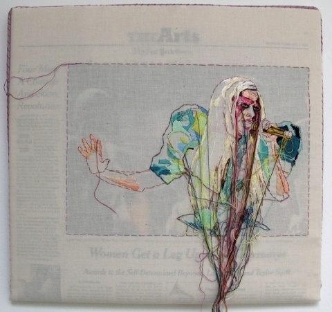 Lauren DiCioccio #thread #gaga #newspaper #art