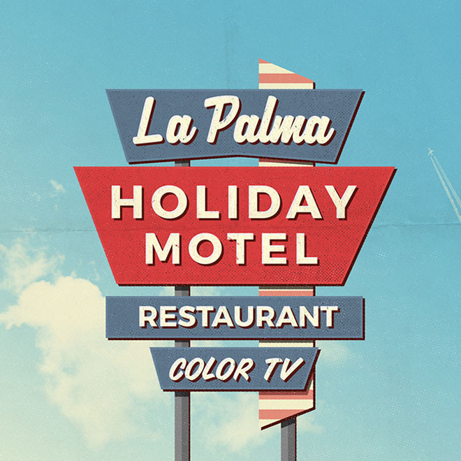 Free Retro Motel Sign Mockups