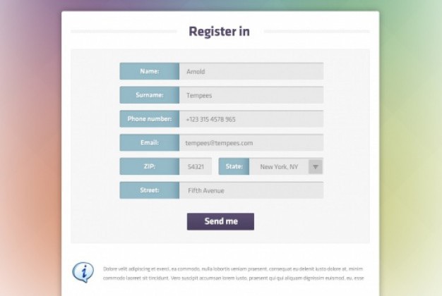 Clean landing page with form Free Psd. See more inspiration related to Landing page, Clean, Form, Psd, Page, Register, Horizontal, Landing, Colored and Layered on Freepik.