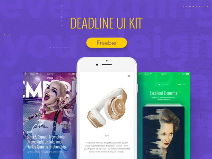 Deadline UI Kit #workflow #mobile #app #ui #kit