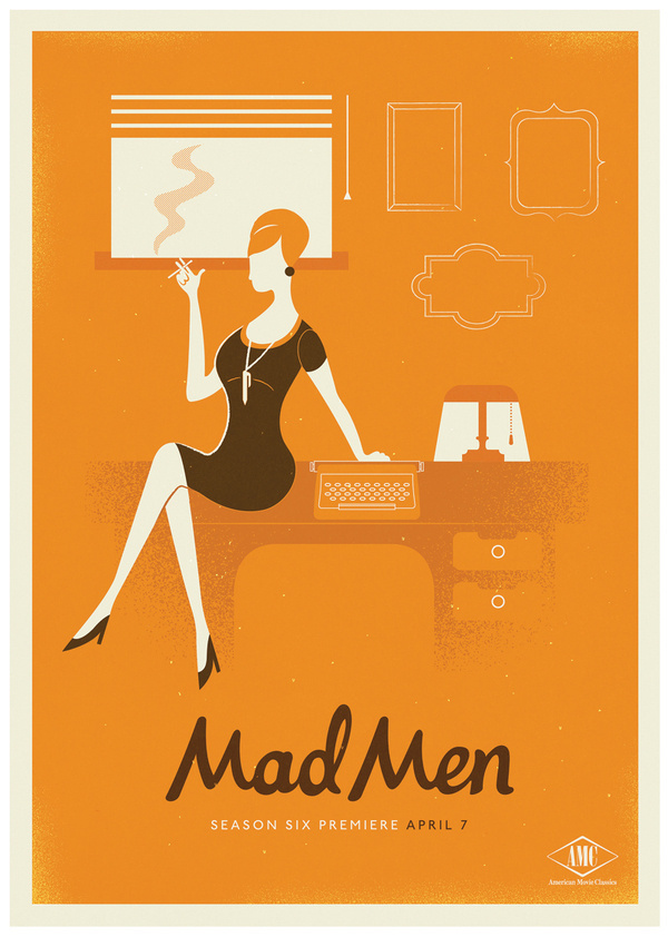 Mad Men Season 6 #vector #retro #illustration #tv #men #poster #mad