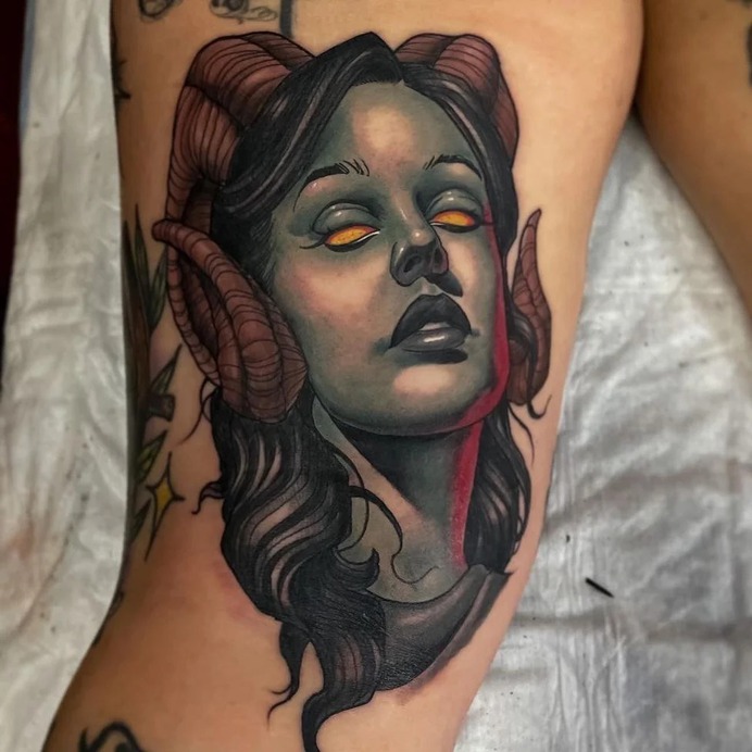 24 Beautiful Succubus Tattoos To Dream About - Body Artifact