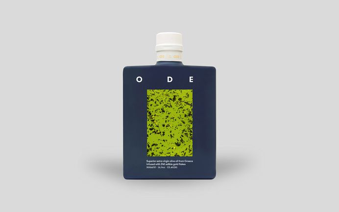 ODE Fine Foods, a new range of premium Greek food products, commissioned Alexandros Gavrilakis to design their entire visual identity system. The name 'ODE' refers to a type of lyrical stanza, and the rest of the brand identity takes inspiration from poetry and great works of art. For more of the most beautiful designs visit mindsparklemag.com