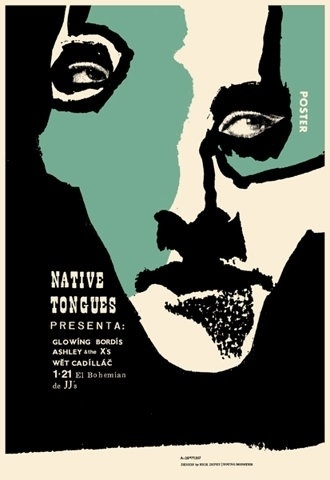 FFFFOUND! | GigPosters.com - Ashley And The Xs - Glowing Bordis - Wet Cadillac #poster