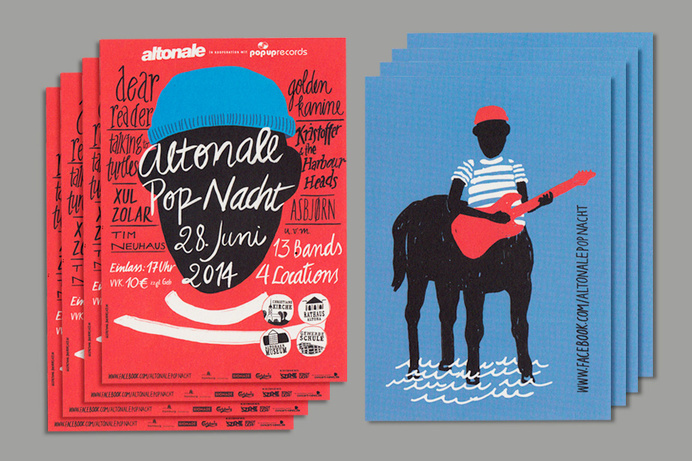 Klass – Büro für Gestaltung ' Altonale Pop Nacht 2014 #festival #print #flyer #altona #illustration