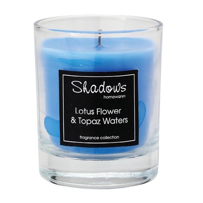 Tumbler Lotus Flower & Topaz Water Scented Candle