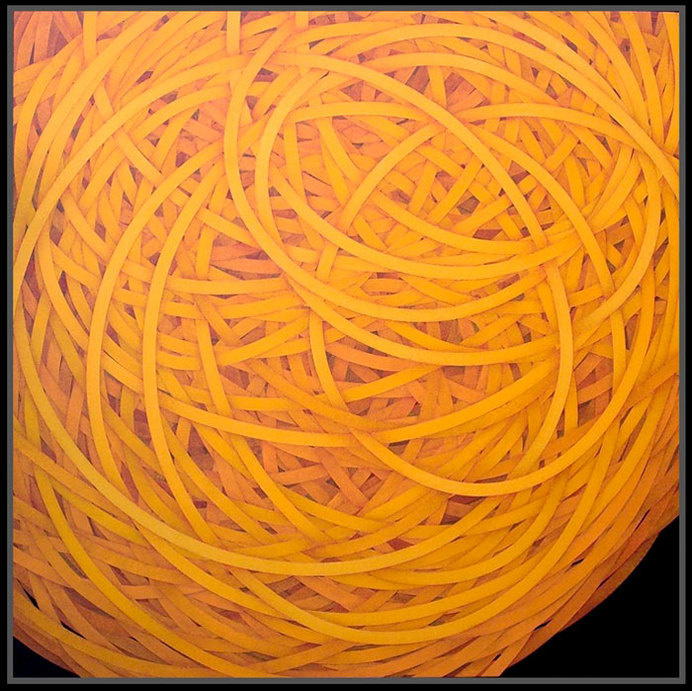 Luciano de Liberato - artwork in yellow #art #painting #artwork #yellow