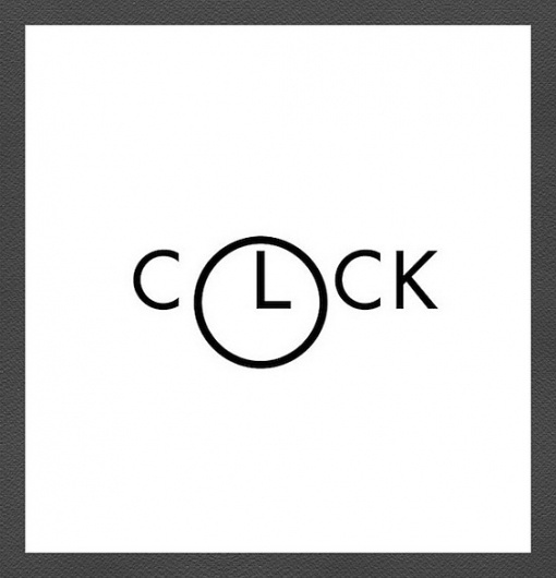 Word as Image | Ctrl-D #clock #design