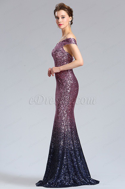 eDressit Elegant Off Shoulder Sequins Party Evening Dress (02183206)