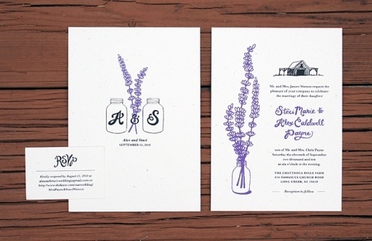Wedding Invitations - Delane Meadows #invite #print #invitation