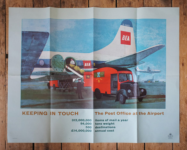 GPO Keeping in touch poster #post #bea #design #graphic #royal #gpo #poster #mail
