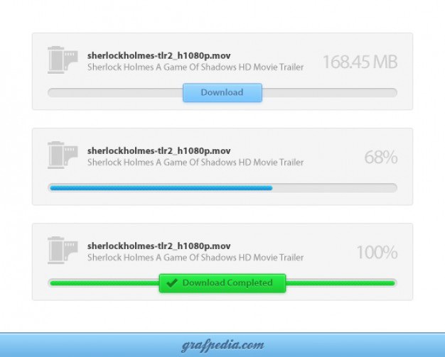 Download interface with progress bar Free Psd. See more inspiration related to Bar, Psd, Progress bar, Material, Progress, Interface, Program, Horizontal, Psd material and Download interface on Freepik.