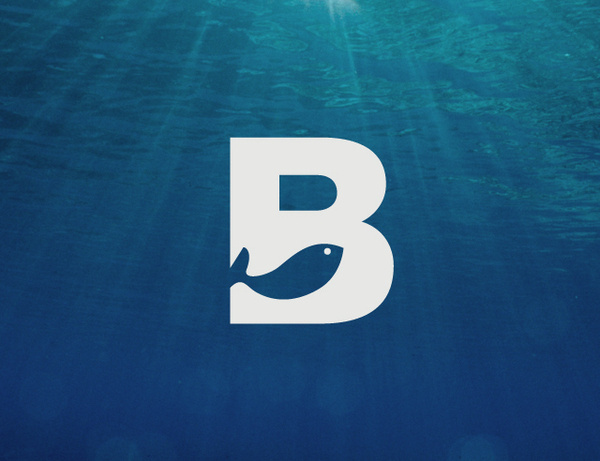 Benito Díaz #diaz #white #water #design #fish #seabed #benito #logo