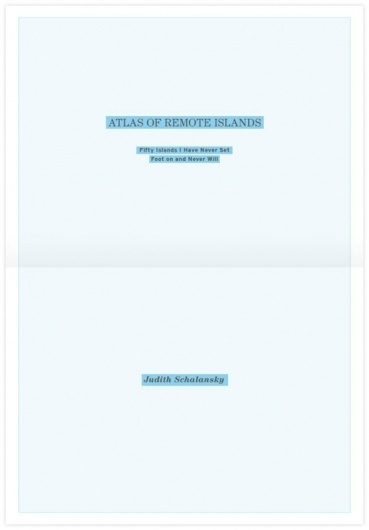 Design Work Life » Recent Grad: Trent Edwards: Atlas of Remote Islands Redesign #layout