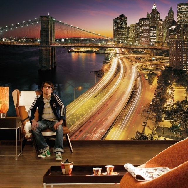 NYC Lights Mural #tech #flow #gadget #gift #ideas #cool