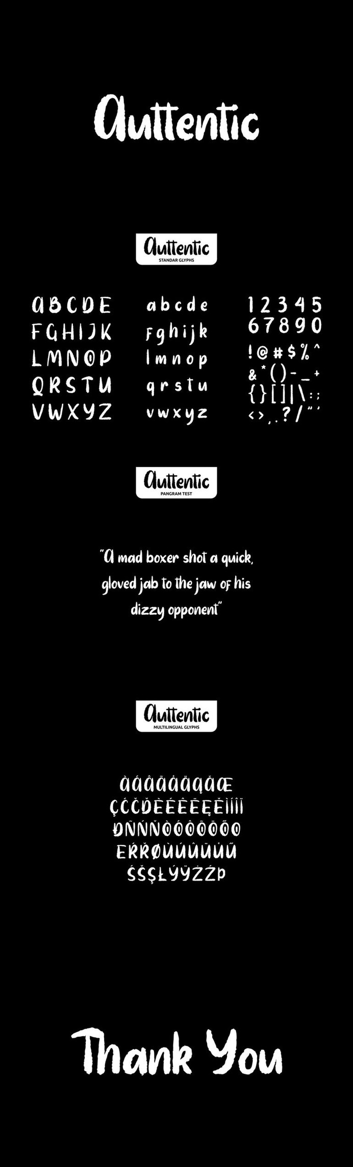 Free Auttentic Display Font
