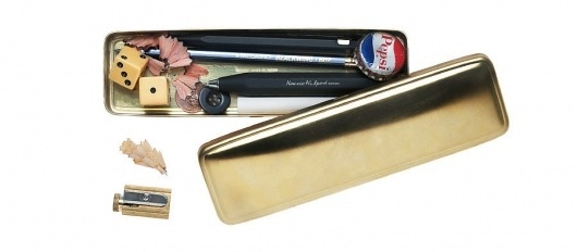Japanese All-Brass Pen Case - Kaufmann Mercantile Store #stationary #japanese #case #brass #pencil